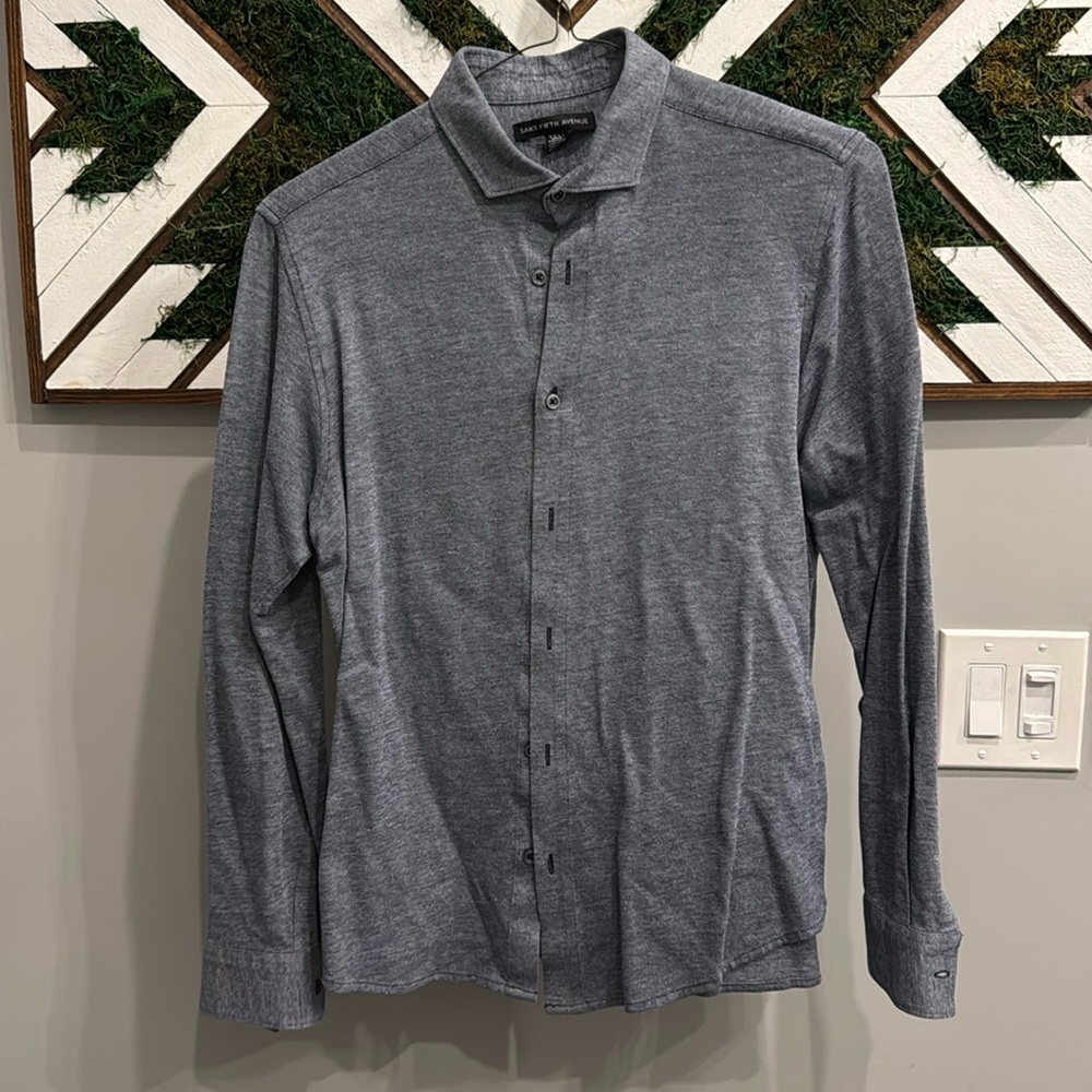 Saks Knit Button Down - Medium